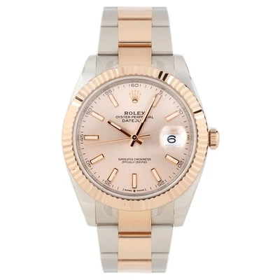 Rolex Datejust 41 acero inoxidable oro rosa esfera polvo 41 mm 126331 Foto 1 de 4