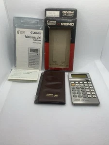 Vintage 70s Canon Palmtronic LC Memo Calculator w/Original Items Working NOS - Picture 1 of 12