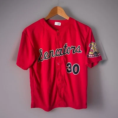 Camiseta de béisbol roja 8417 de los Washington Senators SGA para jóvenes Foto 1 de 4