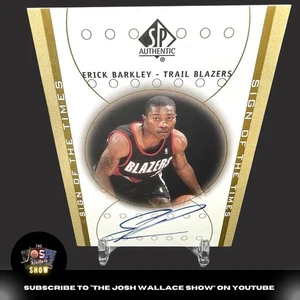 2000-01 UD SP Authentic “Sign Of The Times” Erick Barkley AUTO RC BLAZERS - Picture 1 of 3