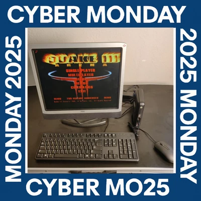 PC para juegos retro completa DOS y Windows XP, 1 GHz, 128 GB SSD + 17 PULGADAS LCD, KB, MOUSE Foto 1 de 4