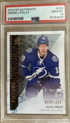 Ondrej Palat 2013 Sp Authentic Future Watch #224 Rookie Card PSA 10 Pop 4 Tampa - Image 1 of 2