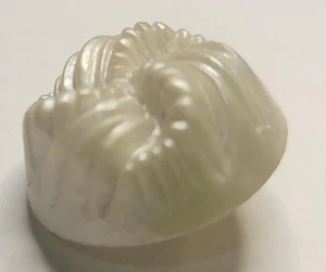 Vintage White Knot Pattern Shank Buttons Set of 3 Decorative Sewing Crafts 3/4" - Picture 1 of 4