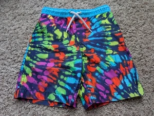 Lands' End Boys S 6-7 Tie Dye Swim Trunks - Picture 1 of 5