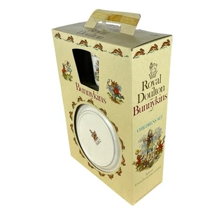 Bunnykins Royal Doulton 3 Piece Dish Set Plate Bowl Mug Plate Children’s Set VTG - Picture 1 of 4