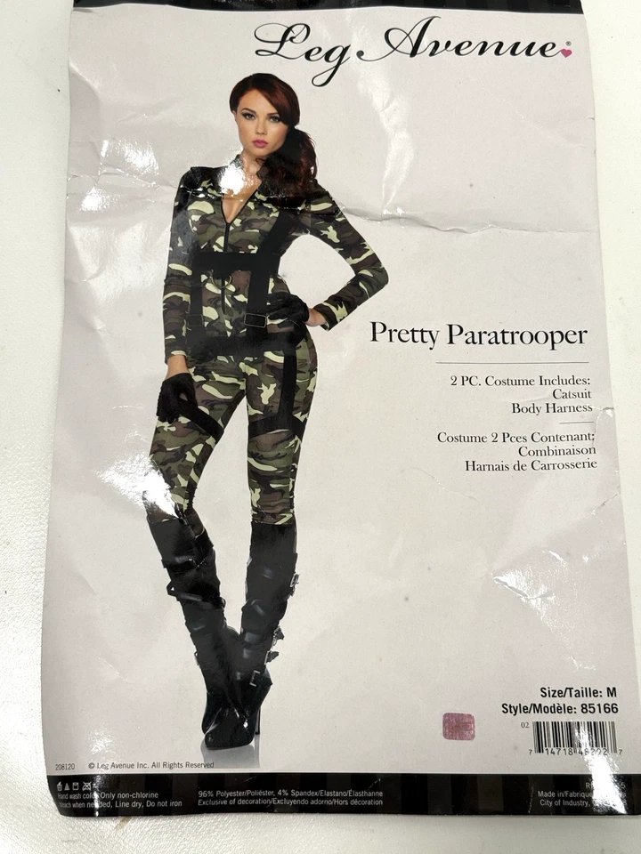 Bonito Disfraz de Paracaidista Leg Avenue Talla M NUEVO Foto 1 de 1
