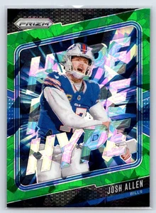2024 Panini Prizm Josh Allen #13 Hype Green Ice Prizm Buffalo Bills - Bild 1 von 2