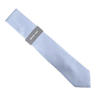 Corbata Michael Kors Para Hombre Exeter Mini Patrón Clásica 3" Mezcla Seda Azul Foto 1 de 4