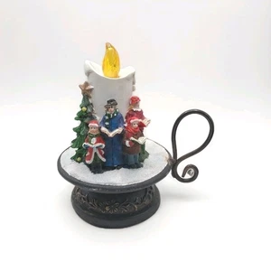 Vela encendida parpadeante-llama 8 canciones cuento de Navidad mesa CAJA DE MÚSICA decoración  - Imagen 1 de 5