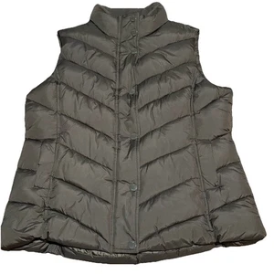 Gap Puffer Vest Women’s XL Brown Full Zip New - Picture 1 of 9