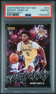 PSA 10 Bronny James Rookie 2024-25 Panini Instant Breakaway /1355 SP Pop 5! - Picture 1 of 3