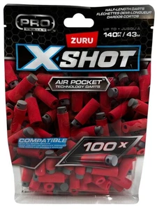 Paquete de 100 dardos de media longitud ZURU X-Shot Pro tecnología de bolsillo de aire dardos - Imagen 1 de 2