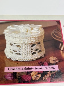 Crocheted Potpourri Box Crochet Pattern Pages from Magazine - Picture 1 of 3
