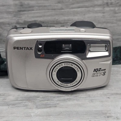 Pentax IQZoom 80S Gold Point & Shoot 35mm Film Camera 38-80mm Tested New Battery - Image 1 of 4
