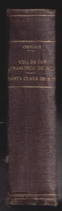 Libro antique de San Francisco de Asis y Santa Clara book antiguo - Picture 1 of 4