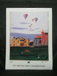 Jack Nicklaus 1978 British Open Masters Championship St Andrews Yamagata Litho - Picture 1 of 5