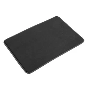 Bathroom Rugs Bath Mat Machine Washable Solid Color Pattern Black 90x60cm - Picture 1 of 7