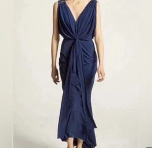 Misa Los Angeles Xenia Maxikleid dunkelblau Größe XS - Bild 1 von 4