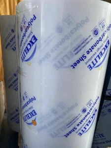 Solid Clear/Grey Perspex sheet Polycarbonate Sheet Roll W800*T3mm, UV treated - Picture 1 of 12