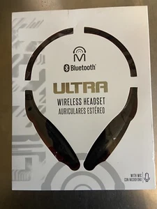 Ultra Bluetooth Wireless Headset With Microphone Rechargeable - Photo 1 sur 2