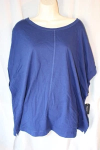 Nautica Sleepshirt Short Sleeve T-shirt Jersey Knit Lounge Top Royal Blue 2X XXL - Picture 1 of 2