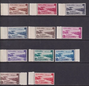 Somalia AFIS 1950 Aircraft And View PA Series Cpl. Sheet Margin MNH (Cod.6315) - Picture 1 of 1