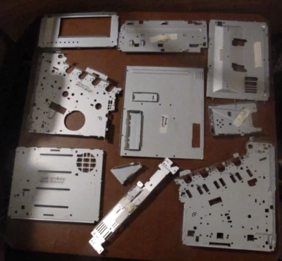 HP Color Laserjet CM1015 MFP Printer PARTS Inside Metal Framing Plates - Image 1 of 4