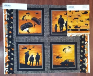 NEW! Defenders of Freedom Quilt Panel by Fabri-Quilt - Picture 1 of 4