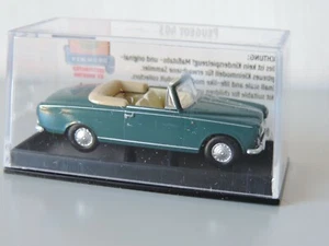 Brekina SNCF H0 1:87 Peugeot 403 cabriolet verde - Foto 1 di 3