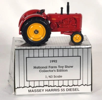 1992 National Farm Toy Show -ERTL Massey Harris 55 Diesel - 1:43 Scale - Image 1 of 4