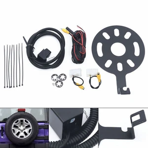Backup Camera Mount for Jeep Wrangler JK 2007-2017 Rear View Spare Tire Kit 170° - Picture 1 of 10