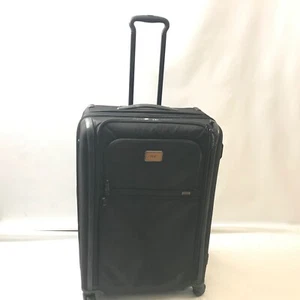 Tumi Alpha 3 Black Medium Trip Expandable 4 Wheeled Luggage Suitcase Spinner - Picture 1 of 19