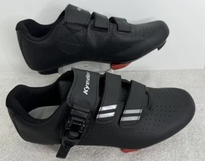 Kyedoo Spinning Cycling Black Shoes 3 Point Brackets Women’s 11.5 Mens 9 EUC - Picture 1 of 12