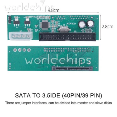 SATA Hard Drive to 3.5 inch IDE Interface 40pin Adapter Card Connector Converter - Image 1 of 4