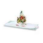 paperdora - 3D Pop-Up-Karte ?Blumen? mit Umschlag und Wachssiegel - Gru&#223;karte