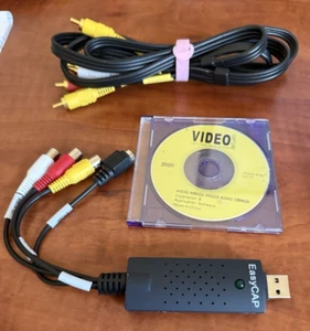 EasyCAP USB 2.0 Video Capture Adapter with Audio – VHS to DVD Converter Kit - Photo 1/1
