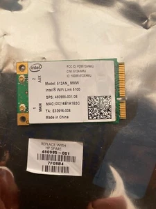 NEU HP Intel WiFi Link 5100 A-B-G-N Mini PCIe Karte 512AN-MMW 480-985-001 Wireless - Bild 1 von 3