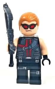 LEGO Marvel Avengers Hawkeye Minifigure from set 6868 with bow - has two faces - Picture 1 of 3