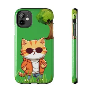 Cool Cat Phone Case, Tough Dog Phone Cover, Cute Animal Cases, Pet Lover Gift, - Picture 1 of 54