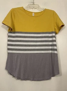 Tickled Teal Women’s Block Color Short Sleeve Tapered Top Size Medium NWOT - Picture 1 of 5