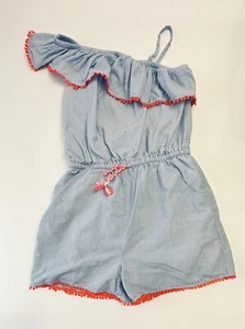 Boden Girls Chambray Short Romper One Piece Size 13-14Y - Picture 1 of 7