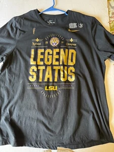 Nike Tee Black Louisiana State University LSU 2019 National Champion T-Shirt - Bild 1 von 2