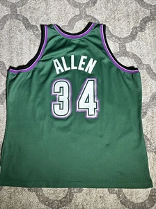 Ray Allen Milwaukee Bucks Mitchell And Ness Authentic “Big Buck” Jersey XXL - Picture 1 of 13