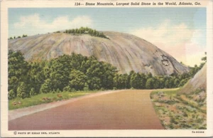 Atlanta GA Stone Mountain, Largest Solid Stone in the World 1941 - Picture 1 of 2