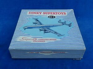 RARE ! DINKY TOYS SUPERTOYS - SUPER G CONSTELLATION LOCKHEED N° 60C - BOITE Box