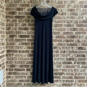 Maxi Vestido Para Mujer Patra Escote Bordado Transparente Azul Marino Talla 12 - Imagen 1 de 12