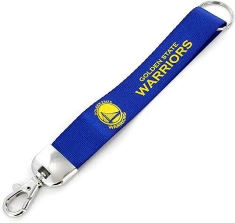 Golden State Warriors Deluxe Wristlet Keychain, NBA Licensed Cover