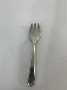 Piccola forchetta per bambini vintage placcata argento Made in Italy scritta Leonard - Foto 1 di 7