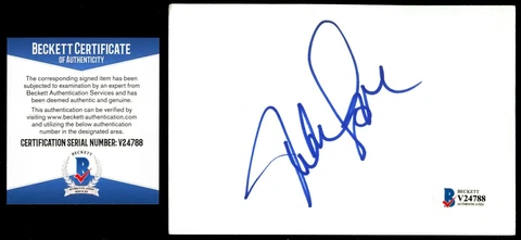 Mike Love signed autograph 4x6 card Beach Boys Beckett Authentication BAS COA Cover