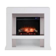 Southern Freestanding Electric Fireplaces 44 in. Stainless Steel W/Remote White